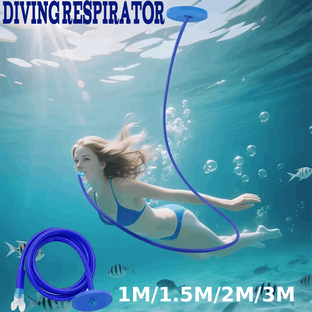 Snorkel Dry Top - Freestyle-Tauch-Schnorchelrohr mit Schwimmboje, auslaufsicherer Verschluss, weiches